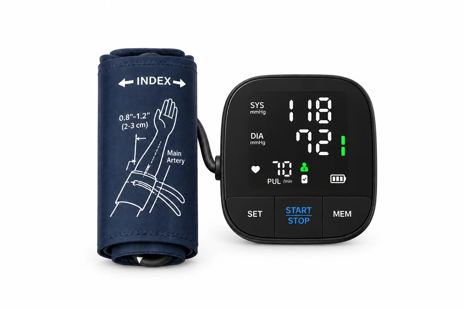 ADHD Simple blood pressure monitor and cuff